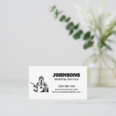 プロフェッショナル加工機溶接サービス 名刺 (スタンド正面)