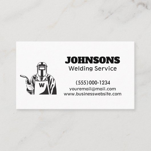 プロフェッショナル加工機溶接サービス 名刺 (正面)