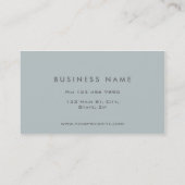 プロフェッショナル化粧アーティストモエレガントノグラムグリーン 名刺 (裏面)