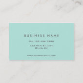 プロフェッショナル化粧アーティストモエレガントノグラムブルー 名刺 (裏面)