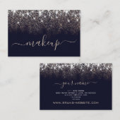プロフェッショナル化粧アーティスト発光グリッタースパーク 名刺 (正面/裏面)