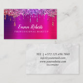 プロフェッショナル化粧グリッター 名刺 (正面/裏面)