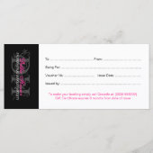 プロフェッショナル化粧品券 (裏面)