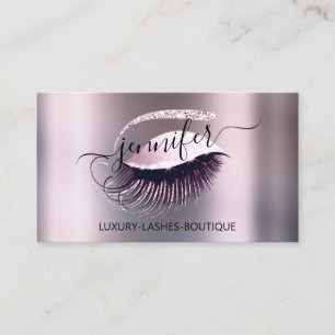 プロフェッショナル化粧Lash QRコードピンクスモーキー 名刺