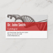 プロフェッショナル医学DNAストランドの任命 予約カード (正面)