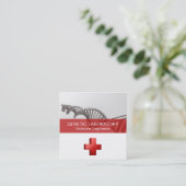 プロフェッショナル医学DNAストランドクロス スクエア名刺 (スタンド正面)