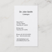 プロフェッショナル医学DNAストランドクロス 名刺 (裏面)