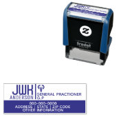 プロフェッショナル医師ヘルスケアDIYロゴカドゥセウス セルフインキングスタンプ (インサイチュ)