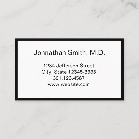 プロフェッショナル医師事務所 予約カード (裏面)