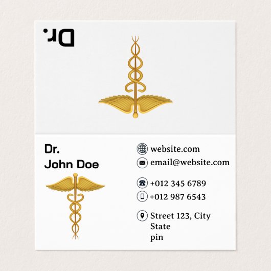 プロフェッショナル医師用名刺 名刺 (外部フラット)