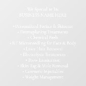 プロフェッショナル医療スパ美学クリニックサービス ウィンドウサイン (シート)