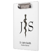 プロフェッショナル医療用アスレピウスシンプル白黒 クリップボード (左)