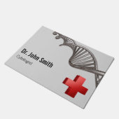 プロフェッショナル医療3DシンボルクロスDNA ドアマット (アングル)