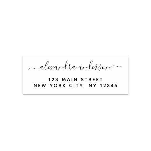 プロフェッショナル又は個人エレガント差出人住所 セルフインキングスタンプ (デザイン)