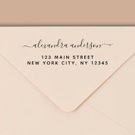 プロフェッショナル又は個人エレガント差出人住所 セルフインキングスタンプ