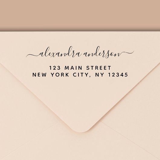 プロフェッショナル又は個人エレガント差出人住所 セルフインキングスタンプ