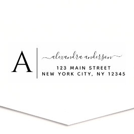 プロフェッショナル又は個人エレガント差出人住所 セルフインキングスタンプ