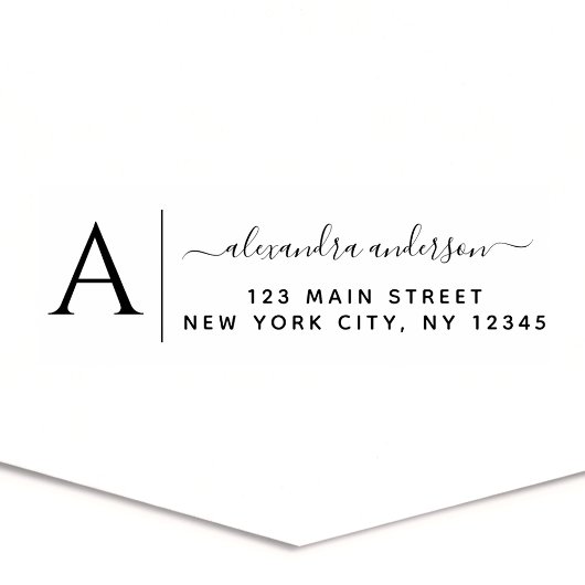 プロフェッショナル又は個人エレガント差出人住所 セルフインキングスタンプ