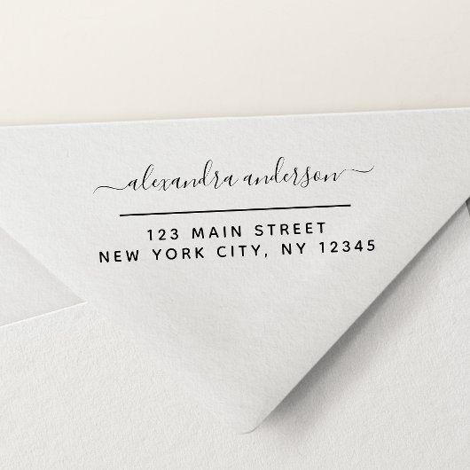 プロフェッショナル又は個人エレガント差出人住所 セルフインキングスタンプ