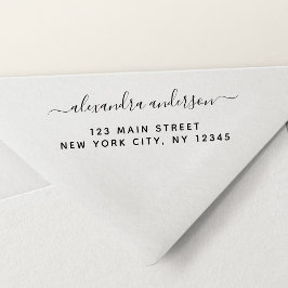 プロフェッショナル又は個人エレガント差出人住所 セルフインキングスタンプ