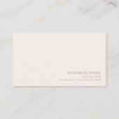 プロフェッショナル及びミニマルアポイントメントカード 名刺 (裏面)