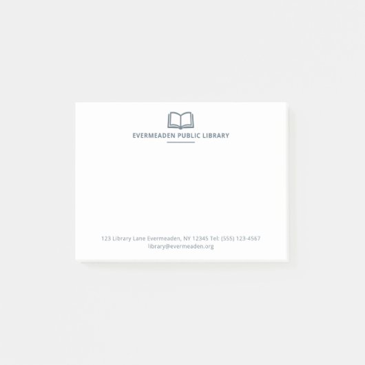 プロフェッショナル司書 図書館名 シンプル ポストイット (正面)