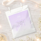 プロフェッショナル名とスローガンテンプレート | ライトパープル フェイバーバッグ (クリップ留めされた状態)