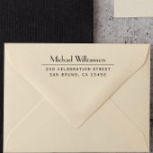 プロフェッショナル名と差出人住所 パーソナライズされた セルフインキングスタンプ