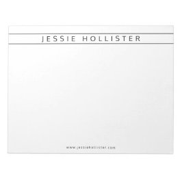 プロフェッショナル名と情報 ノートパッド