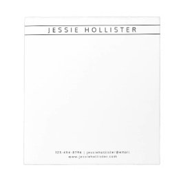 プロフェッショナル名と情報 ノートパッド