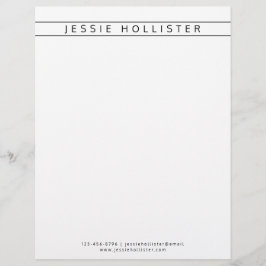 プロフェッショナル名と情報 レターヘッド