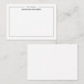 プロフェッショナル名スクエアのデスクから ノートカード (正面/裏面)