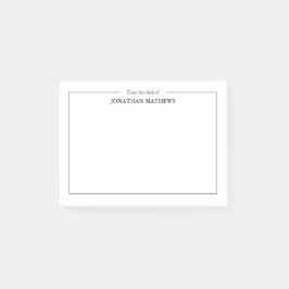 プロフェッショナル名スクエアのデスクから ポストイット