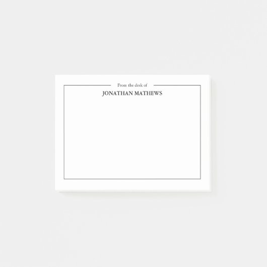 プロフェッショナル名スクエアのデスクから ポストイット (正面)