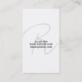 プロフェッショナル名モダン刺 名刺 (裏面)