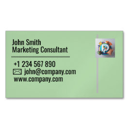 プロフェッショナル名刺デザイン – クリーン&クリーンミニマル マグネット名刺