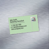 プロフェッショナル名刺デザイン – クリーン&クリーンミニマル マグネット名刺 (インサイチュ)