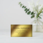 プロフェッショナル名刺ファイナンシャルプランナー金ゴールド 名刺 (スタンド正面)