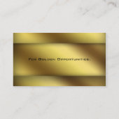 プロフェッショナル名刺ファイナンシャルプランナー金ゴールド 名刺 (裏面)