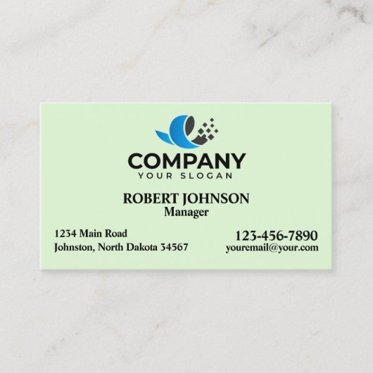 プロフェッショナル名刺付きロゴ 名刺 (正面)