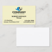 プロフェッショナル名刺付きロゴ 名刺 (正面/裏面)