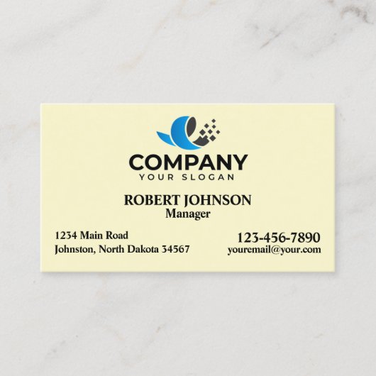 プロフェッショナル名刺付きロゴ 名刺 (正面)