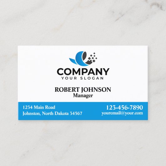 プロフェッショナル名刺付きロゴ 名刺 (正面)