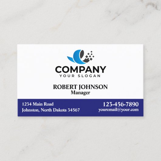 プロフェッショナル名刺付きロゴ 名刺 (正面)