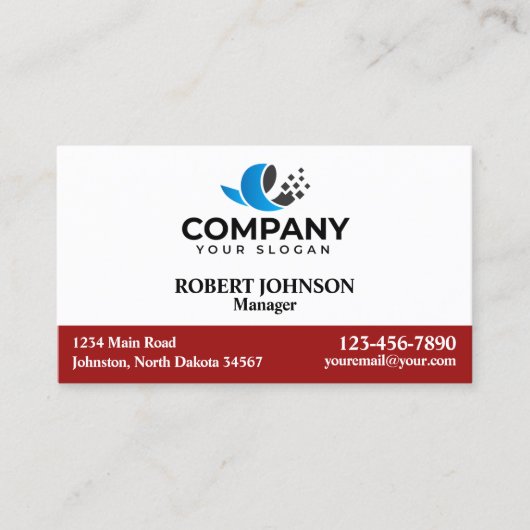 プロフェッショナル名刺付きロゴ 名刺 (正面)