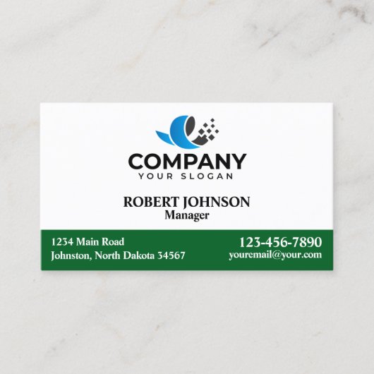 プロフェッショナル名刺付きロゴ 名刺 (正面)