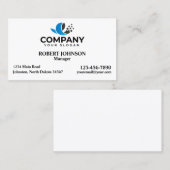 プロフェッショナル名刺付きロゴ 名刺 (正面/裏面)