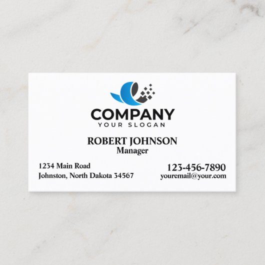 プロフェッショナル名刺付きロゴ 名刺 (正面)