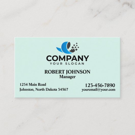 プロフェッショナル名刺付きロゴ 名刺 (正面)