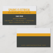 プロフェッショナル名刺: はっきりした: block2 1L 名刺 (正面/裏面)